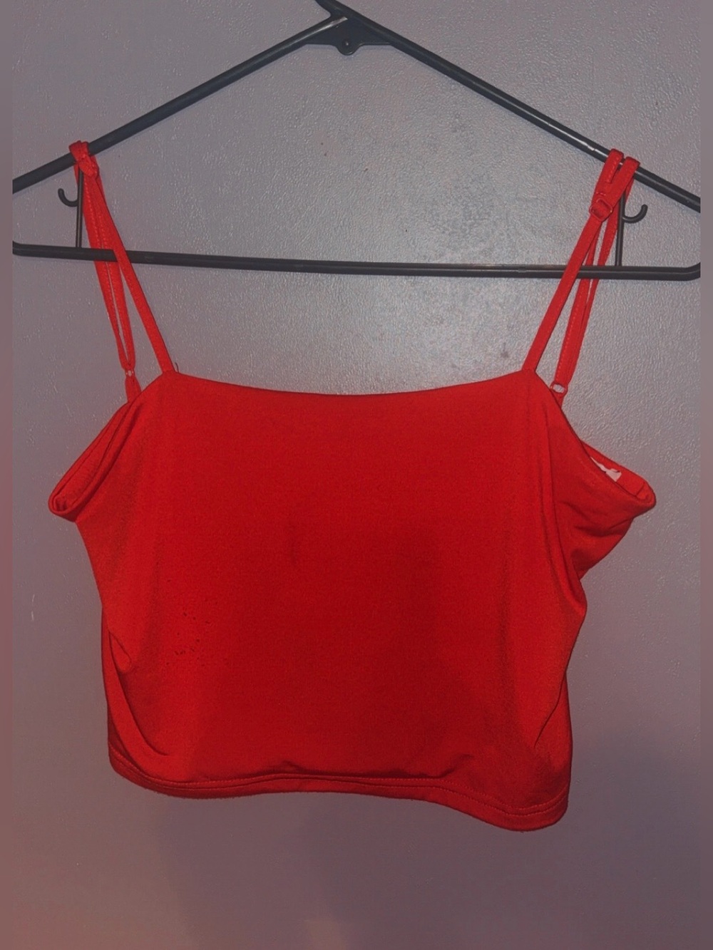 Rue21 Red Spaghetti Strap Crop Camisole